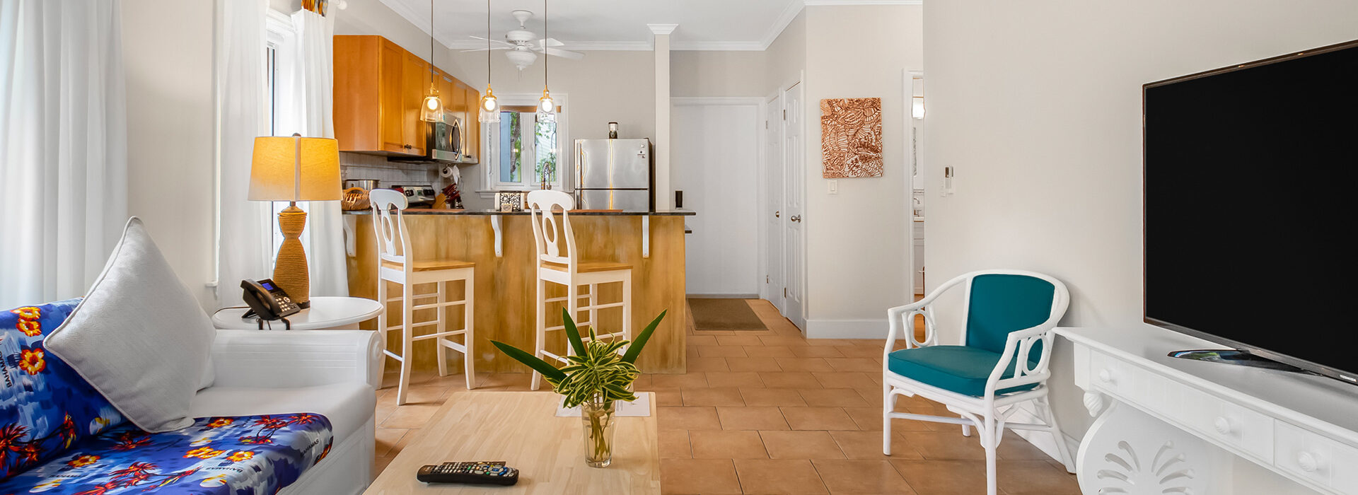 Pineapplefields Living Room With Kitchen area