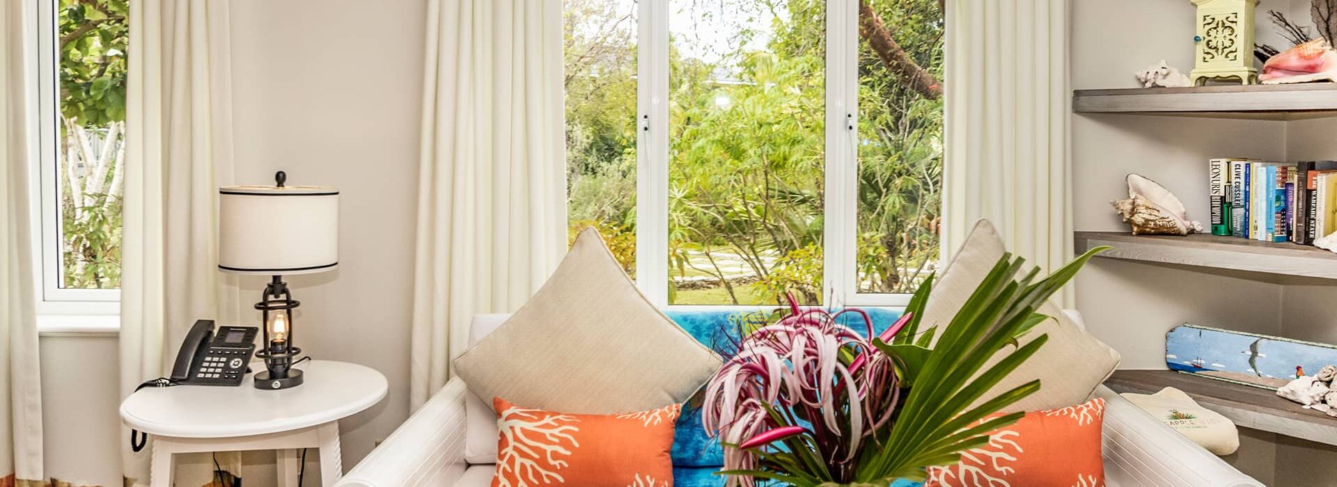 Pineapplefields Living Room with Garden View