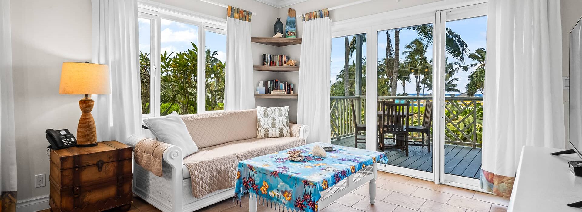 Pineapplefields Living Room with Balcony View